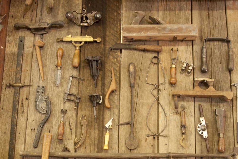 Indiana, Indianapolis Tools mounted on a wall